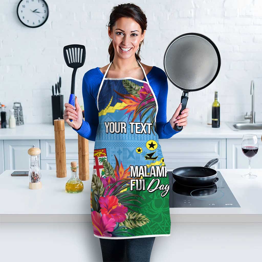 Personalized Malampa Fiji Day Together We Grow Apron Special Tapa Mix - Polynesian Pride