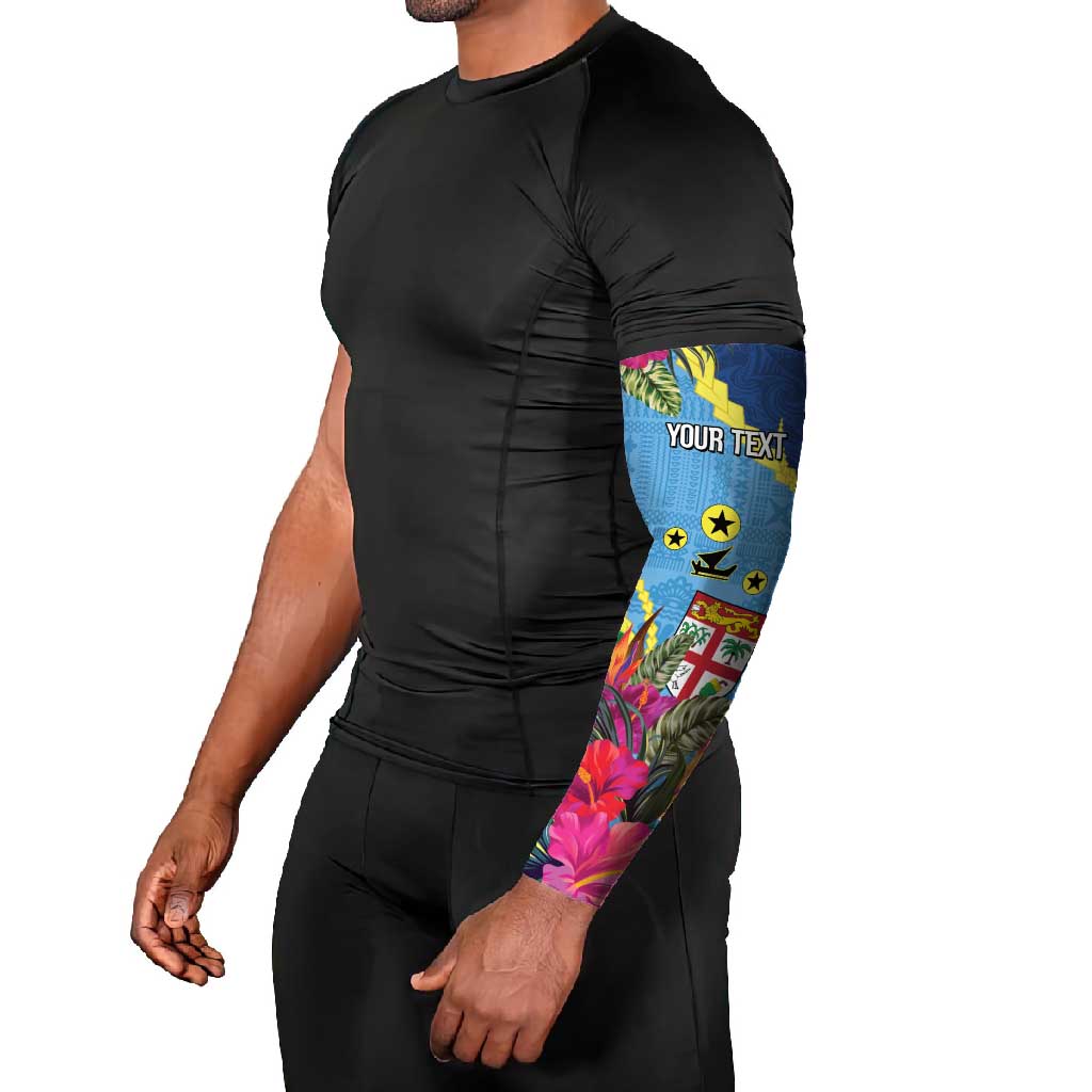 Personalized Malampa Fiji Day Together We Grow Arm Sleeves Special Tapa Mix - Polynesian Pride