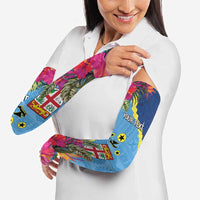 Personalized Malampa Fiji Day Together We Grow Arm Sleeves Special Tapa Mix - Polynesian Pride