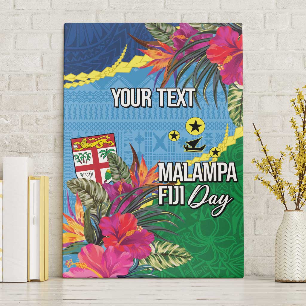 Personalized Malampa Fiji Day Together We Grow Canvas Wall Art Special Tapa Mix - Polynesian Pride