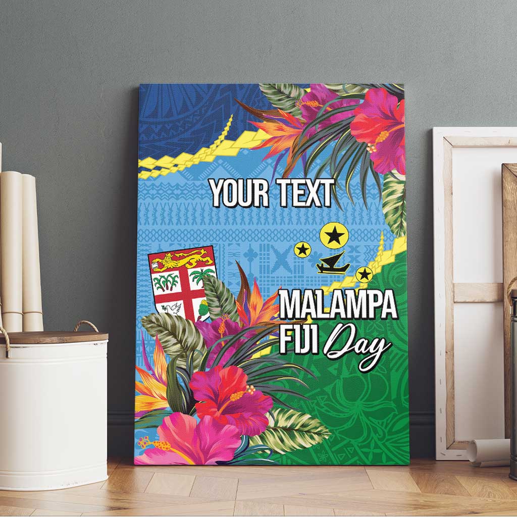 Personalized Malampa Fiji Day Together We Grow Canvas Wall Art Special Tapa Mix - Polynesian Pride
