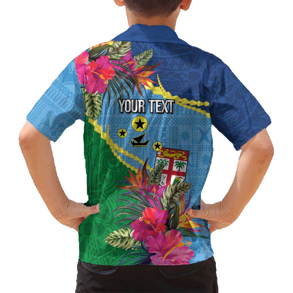 Personalized Malampa Fiji Day Together We Grow Family Matching Long Sleeve Bodycon Dress and Hawaiian Shirt Special Tapa Mix - Polynesian Pride