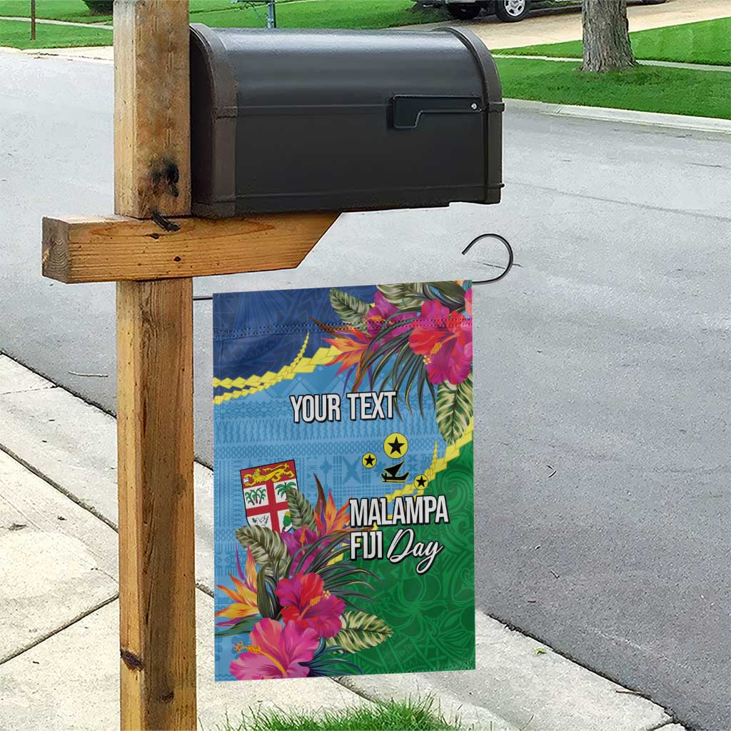 Personalized Malampa Fiji Day Together We Grow Garden Flag Special Tapa Mix - Polynesian Pride