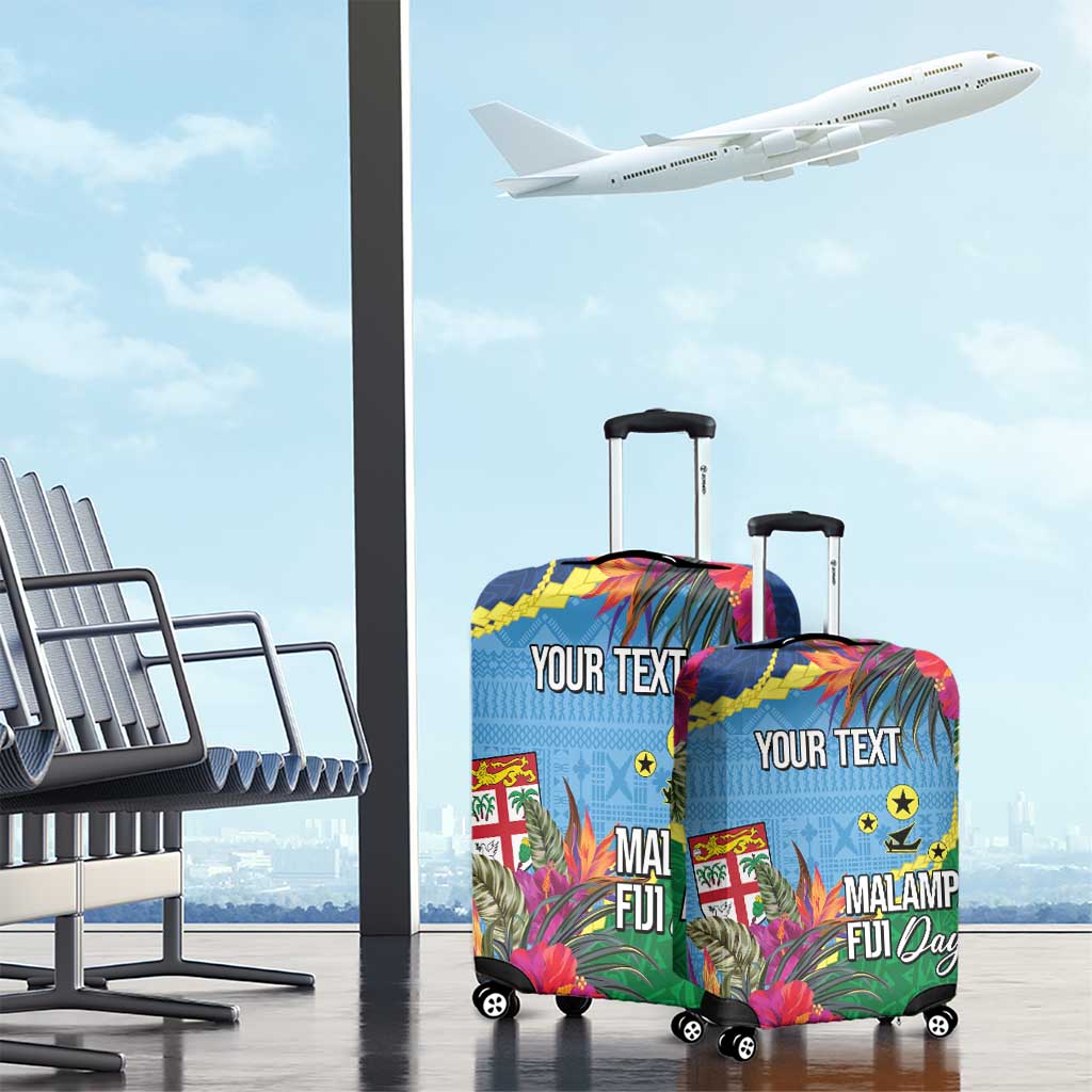 Personalized Malampa Fiji Day Together We Grow Luggage Cover Special Tapa Mix - Polynesian Pride
