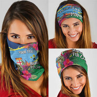 Personalized Malampa Fiji Day Together We Grow Neck Gaiter Special Tapa Mix - Polynesian Pride