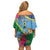 Personalized Malampa Fiji Day Together We Grow Off Shoulder Short Dress Special Tapa Mix - Polynesian Pride