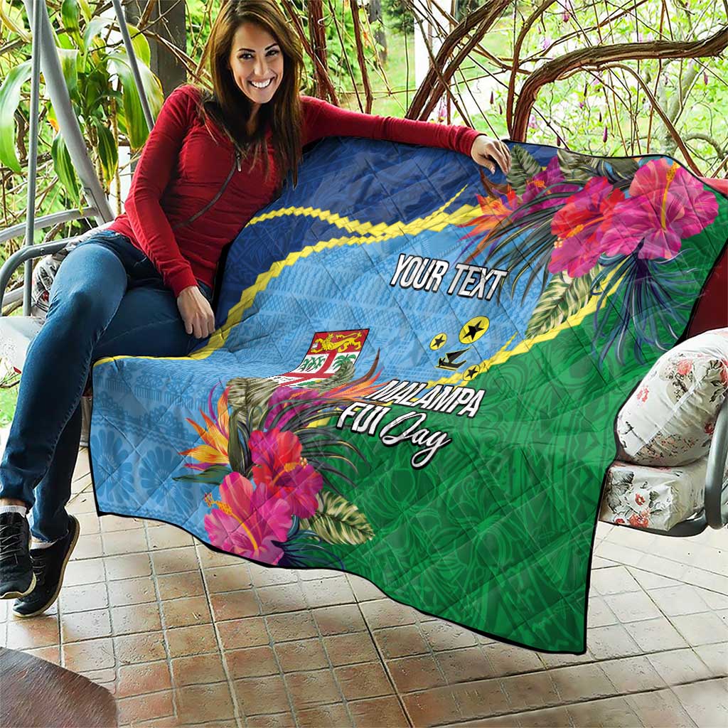 Personalized Malampa Fiji Day Together We Grow Quilt Special Tapa Mix - Polynesian Pride