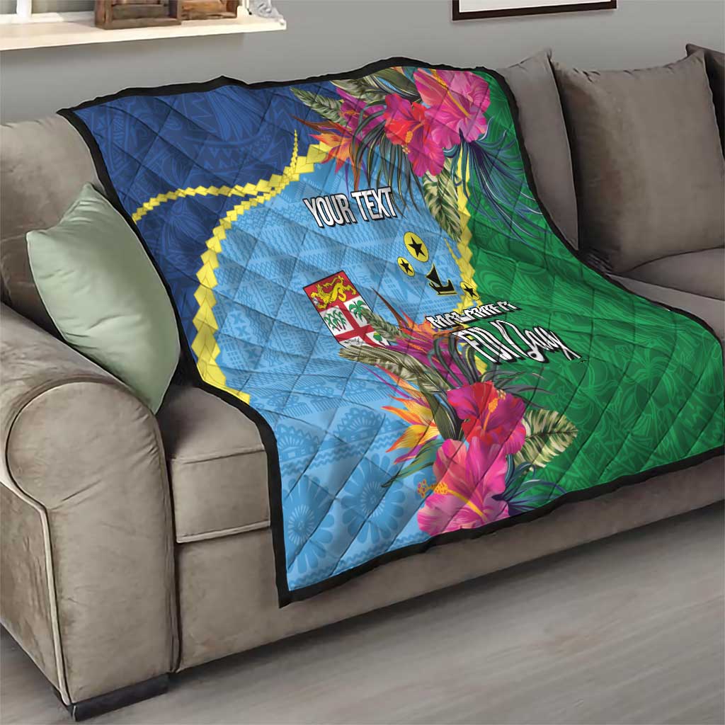 Personalized Malampa Fiji Day Together We Grow Quilt Special Tapa Mix - Polynesian Pride