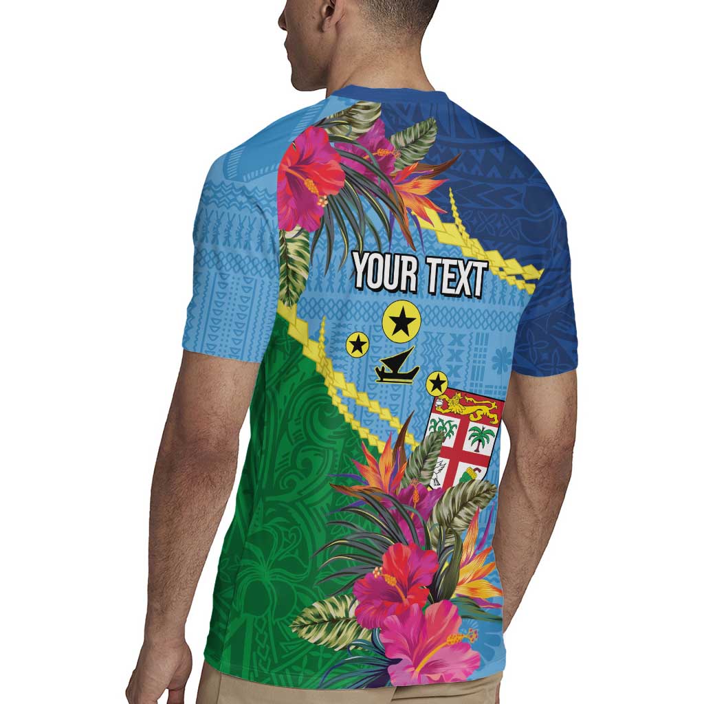 Personalized Malampa Fiji Day Together We Grow Rugby Jersey Special Tapa Mix - Polynesian Pride