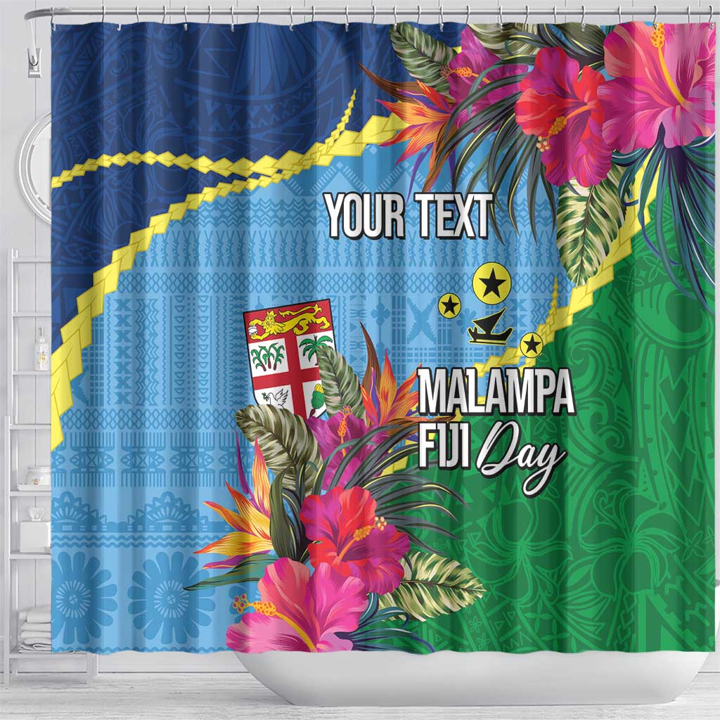 Personalized Malampa Fiji Day Together We Grow Shower Curtain Special Tapa Mix - Polynesian Pride