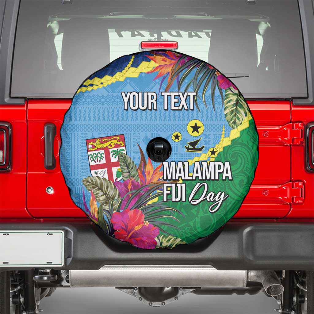 Personalized Malampa Fiji Day Together We Grow Spare Tire Cover Special Tapa Mix - Polynesian Pride