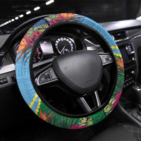 Malampa Fiji Day Together We Grow Steering Wheel Cover Special Tapa Mix - Polynesian Pride