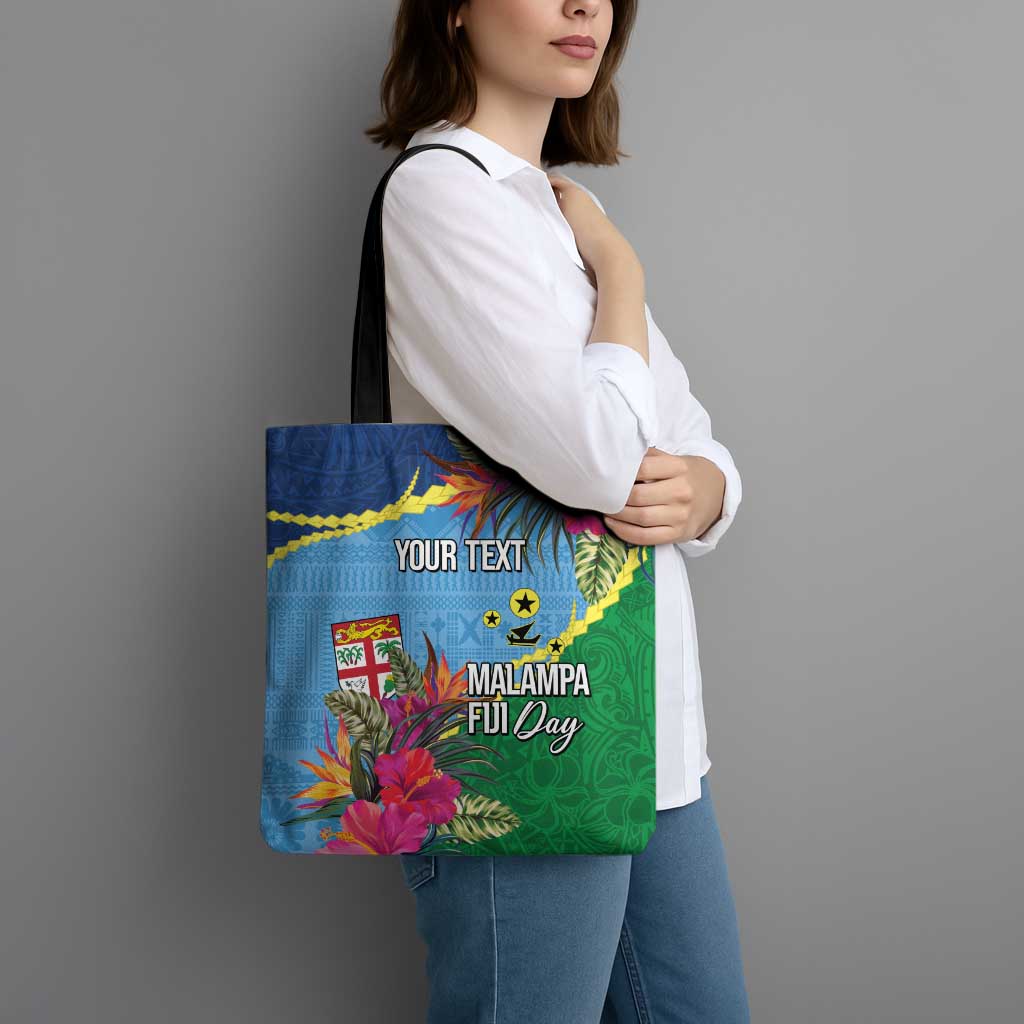 Personalized Malampa Fiji Day Together We Grow Tote Bag Special Tapa Mix - Polynesian Pride