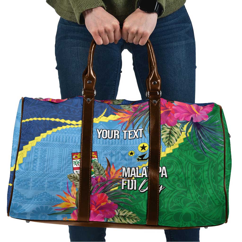 Personalized Malampa Fiji Day Together We Grow Travel Bag Special Tapa Mix - Polynesian Pride
