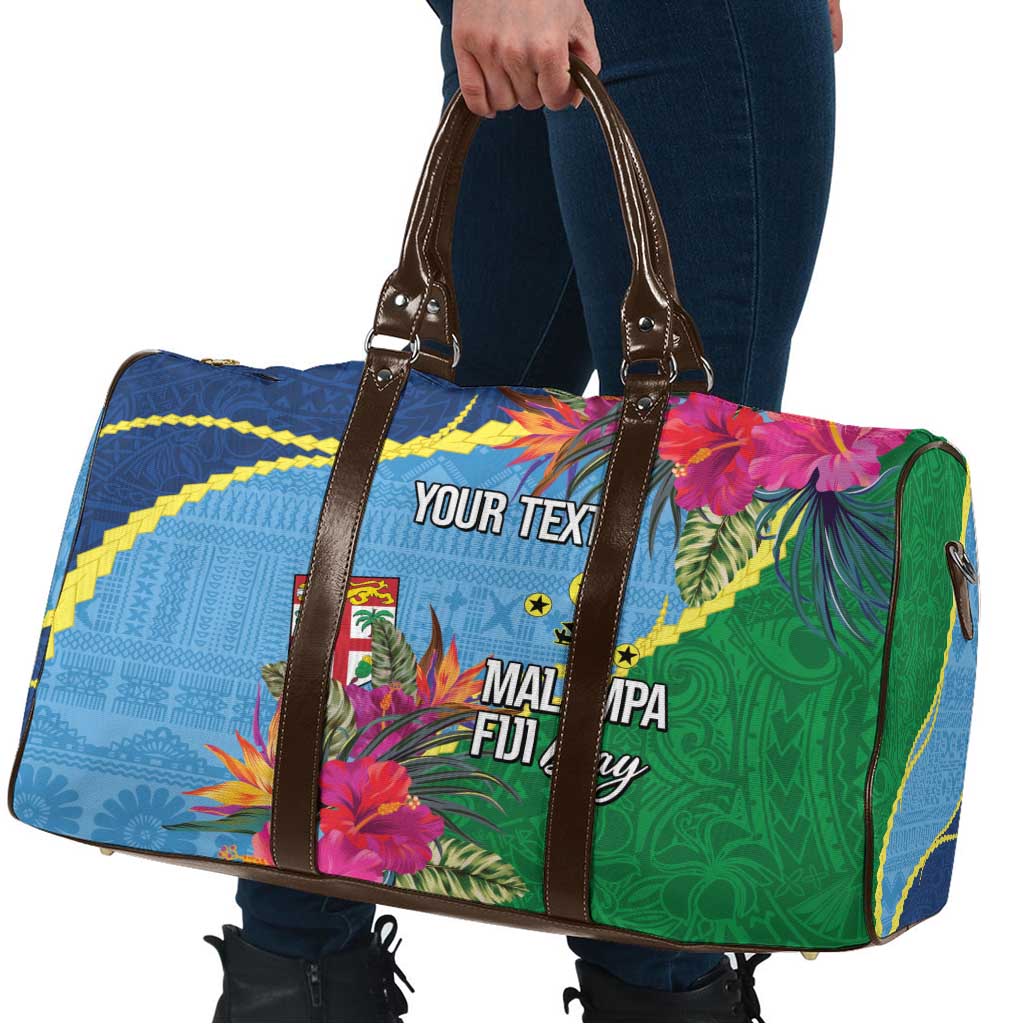 Personalized Malampa Fiji Day Together We Grow Travel Bag Special Tapa Mix - Polynesian Pride