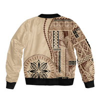 Samoa Siapo Motif Bomber Jacket Classic Style LT7 - Polynesian Pride
