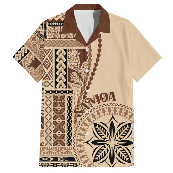 Samoa Baseball Shirt Siapo Motif Print Fabric
