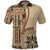 Samoa Siapo Motif Polo Shirt Classic Style LT7 Beige - Polynesian Pride