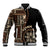 Samoa Siapo Motif Baseball Jacket Classic Style - Black Ver LT7 Unisex Black - Polynesian Pride
