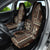 Samoa Siapo Motif Car Seat Cover Classic Style - Black Ver LT7 - Polynesian Pride