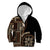 Samoa Siapo Motif Kid Hoodie Classic Style - Black Ver LT7 Zip Hoodie Black - Polynesian Pride