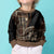 Samoa Siapo Motif Kid Ugly Christmas Sweater Classic Style - Black Ver LT7 - Polynesian Pride