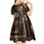 Samoa Siapo Motif Kid Short Sleeve Dress Classic Style - Black Ver LT7 - Polynesian Pride