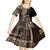 Samoa Siapo Motif Kid Short Sleeve Dress Classic Style - Black Ver LT7 - Polynesian Pride