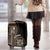 Samoa Siapo Motif Luggage Cover Classic Style - Black Ver LT7 - Polynesian Pride