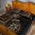 Samoa Siapo Motif Quilt Bed Set Classic Style - Black Ver LT7 - Polynesian Pride