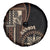 Samoa Siapo Motif Spare Tire Cover Classic Style - Black Ver LT7 - Polynesian Pride