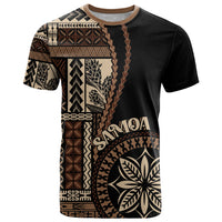 Samoa Siapo Motif T Shirt Classic Style - Black Ver LT7 Black - Polynesian Pride