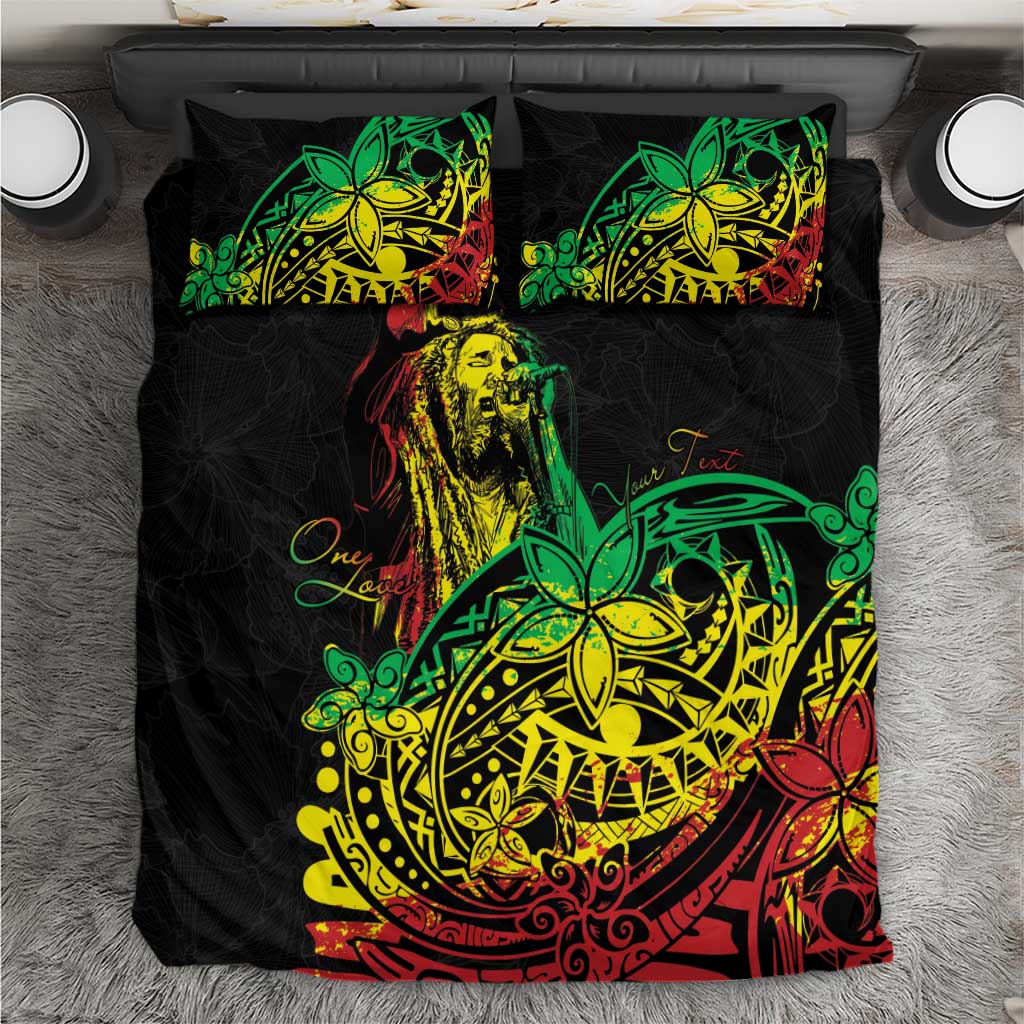 Personalised Reggae Jawaiian Festive Bedding Set Mix Polynesian LT7 Reggae - Polynesian Pride