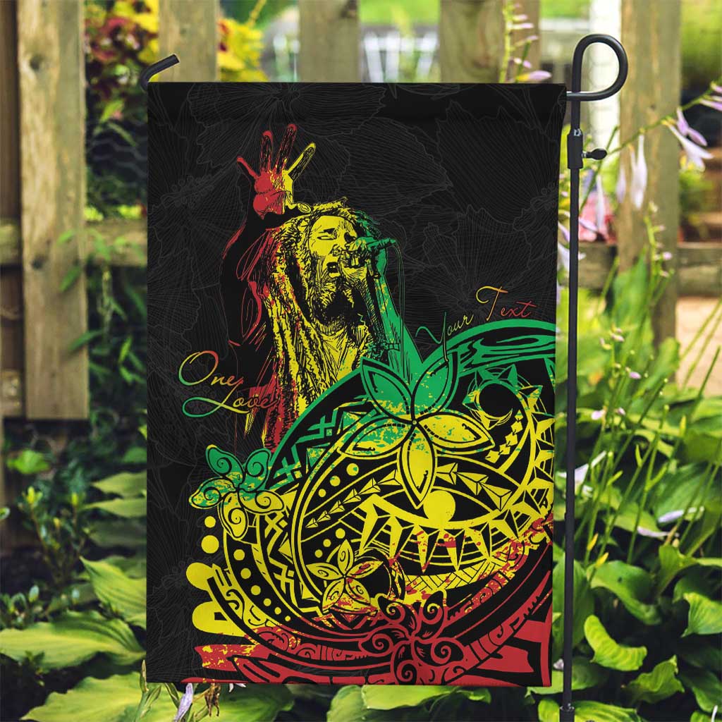Personalised Reggae Jawaiian Festive Garden Flag Mix Polynesian