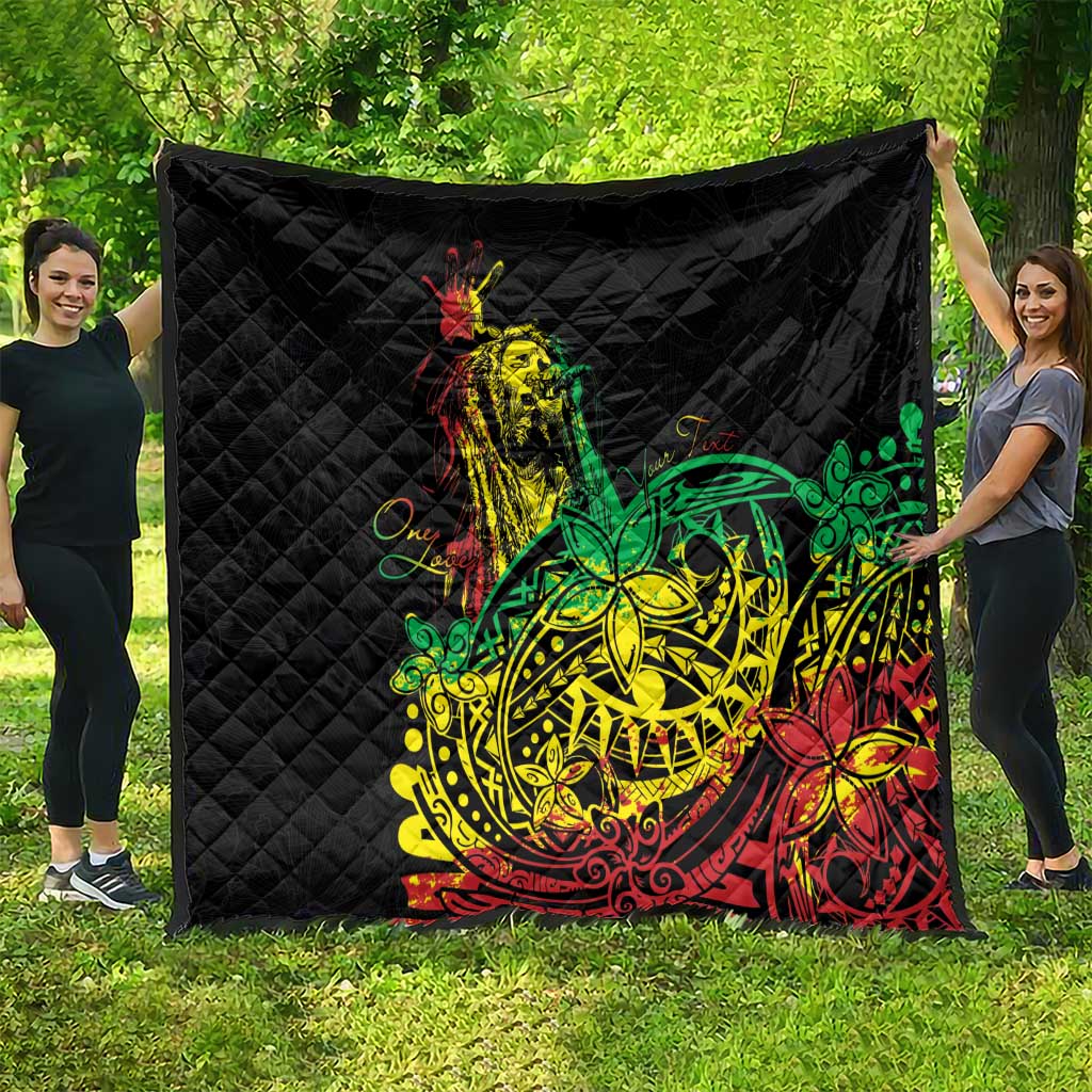 Personalised Reggae Jawaiian Festive Quilt Mix Polynesian