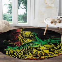 Personalised Reggae Jawaiian Festive Round Carpet Mix Polynesian LT7 - Polynesian Pride
