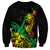 Personalised Reggae Jawaiian Festive Sweatshirt Mix Polynesian