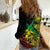 Personalised Reggae Jawaiian Festive Women Casual Shirt Mix Polynesian