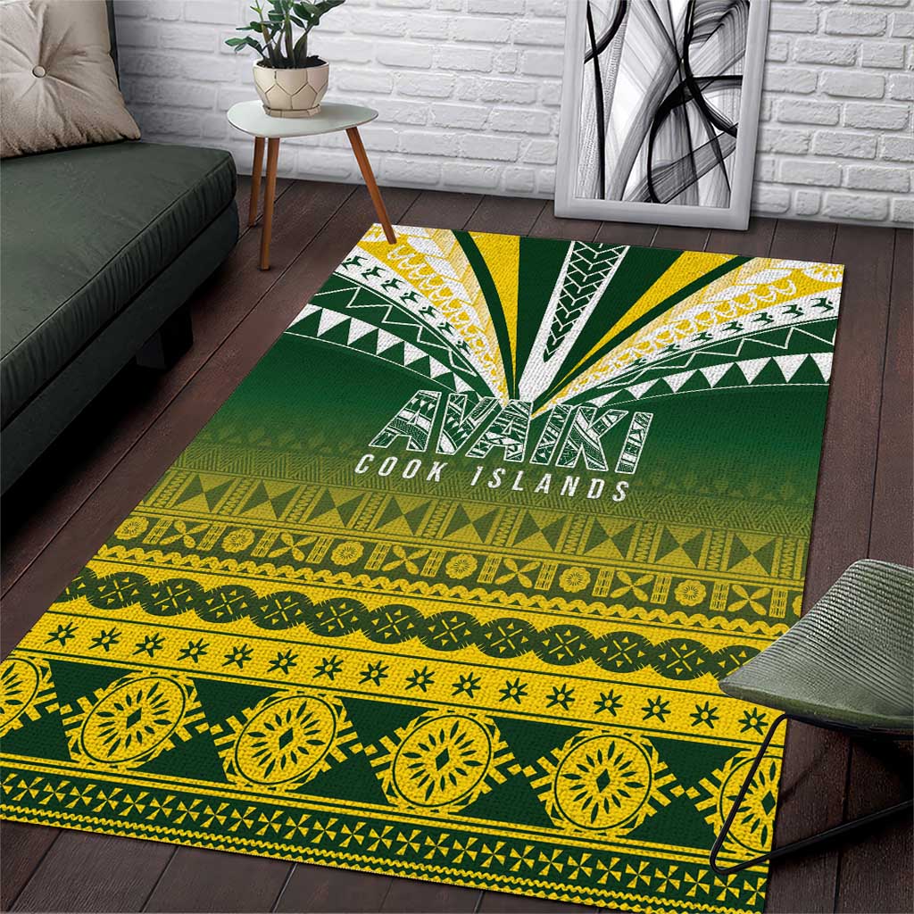 Cook Islands Rugby Area Rug Kuki Avaiki - Polynesian Pride