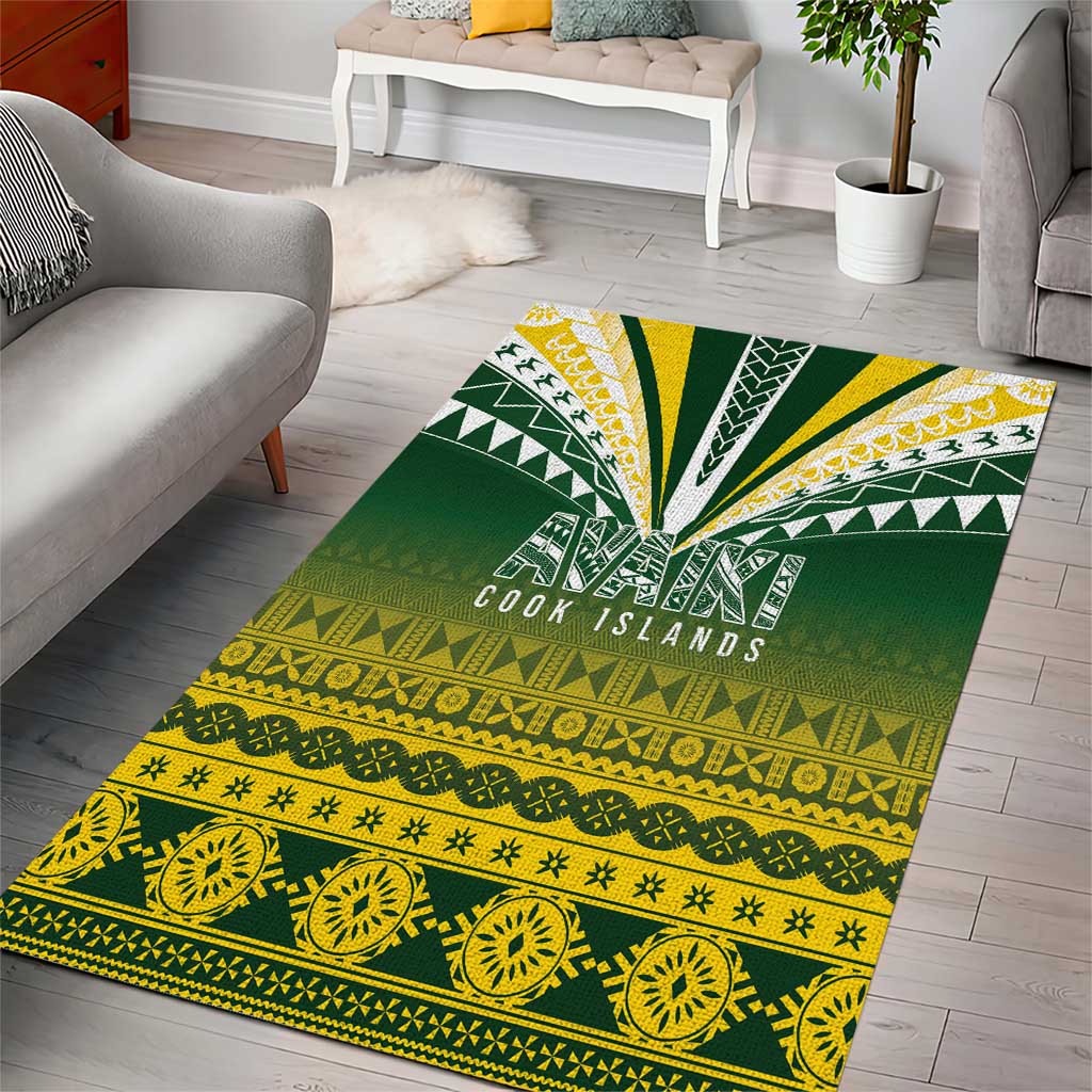 Cook Islands Rugby Area Rug Kuki Avaiki - Polynesian Pride