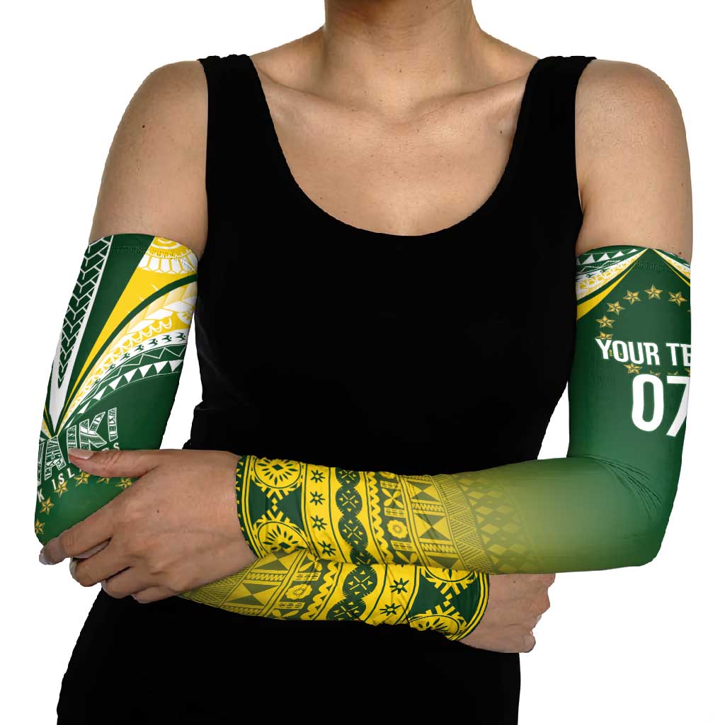 Cook Islands Rugby Custom Arm Sleeves Kuki Avaiki - Polynesian Pride