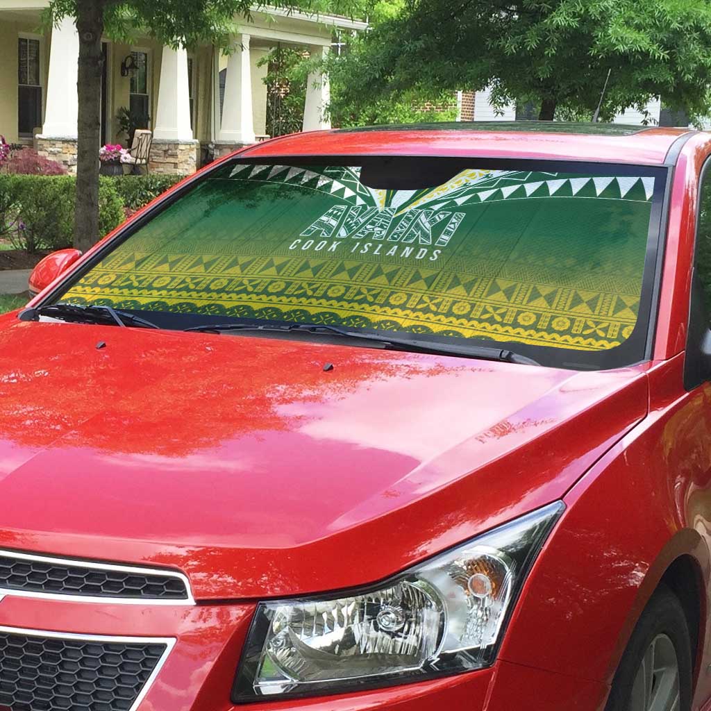 Cook Islands Rugby Auto Sun Shade Kuki Avaiki - Polynesian Pride