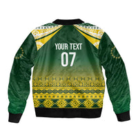Cook Islands Rugby Custom Bomber Jacket Kuki Avaiki LT7 - Polynesian Pride