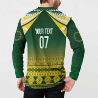 Cook Islands Rugby Custom Button Sweatshirt Kuki Avaiki - Polynesian Pride