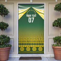 Cook Islands Rugby Custom Door Cover Kuki Avaiki - Polynesian Pride