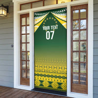 Cook Islands Rugby Custom Door Cover Kuki Avaiki - Polynesian Pride