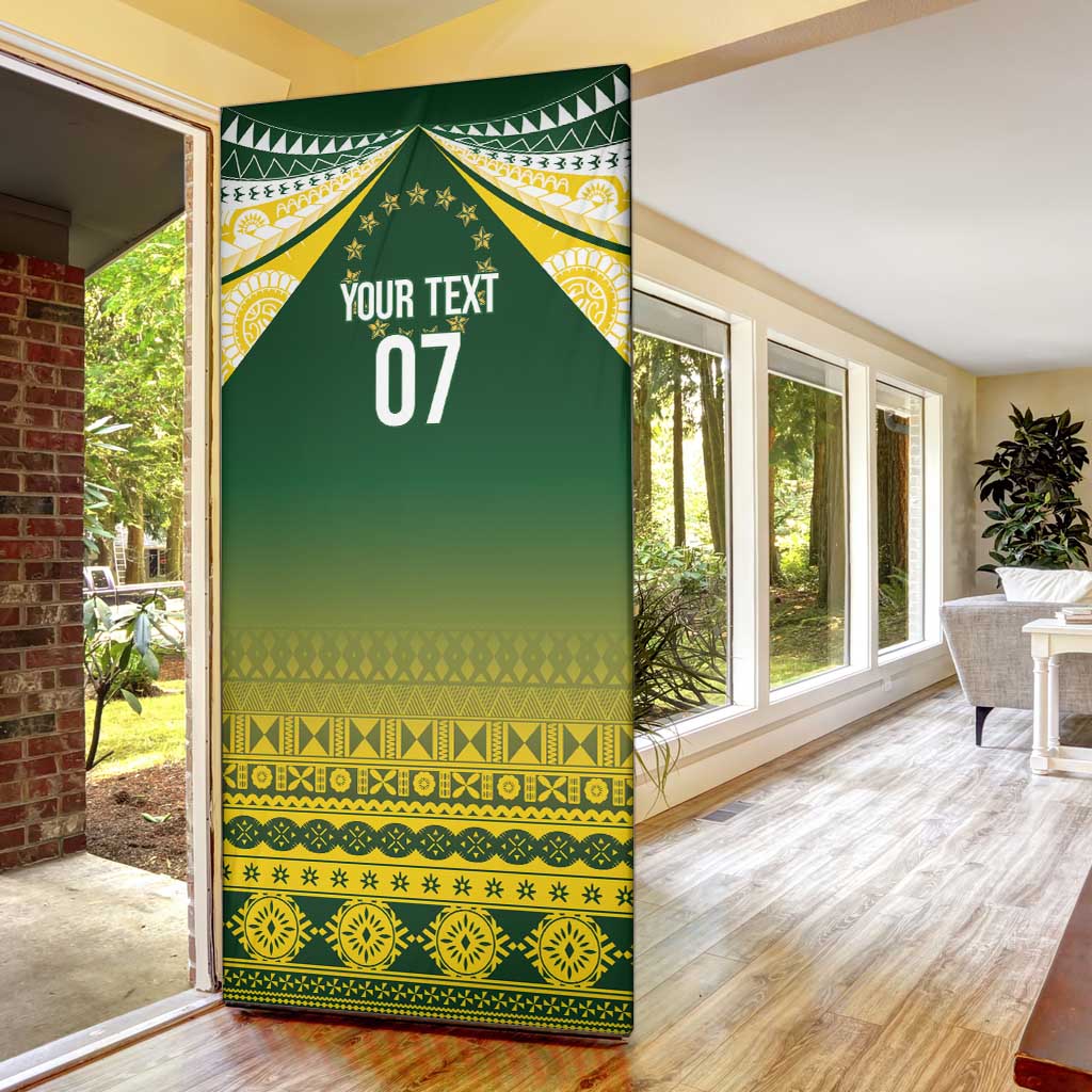 Cook Islands Rugby Custom Door Cover Kuki Avaiki - Polynesian Pride