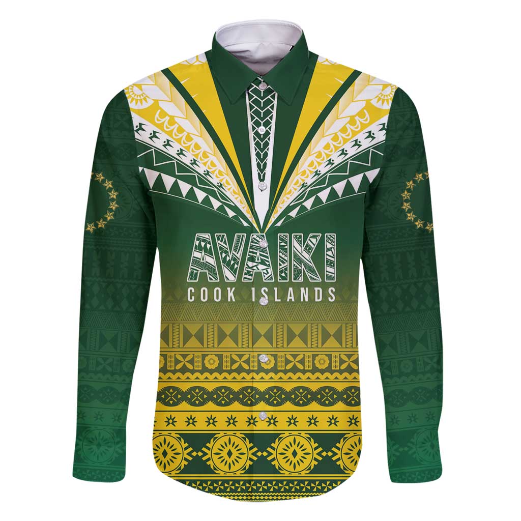 Cook Islands Rugby Custom Family Matching Long Sleeve Bodycon Dress and Hawaiian Shirt Kuki Avaiki - Polynesian Pride