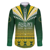 Cook Islands Rugby Custom Family Matching Long Sleeve Bodycon Dress and Hawaiian Shirt Kuki Avaiki - Polynesian Pride