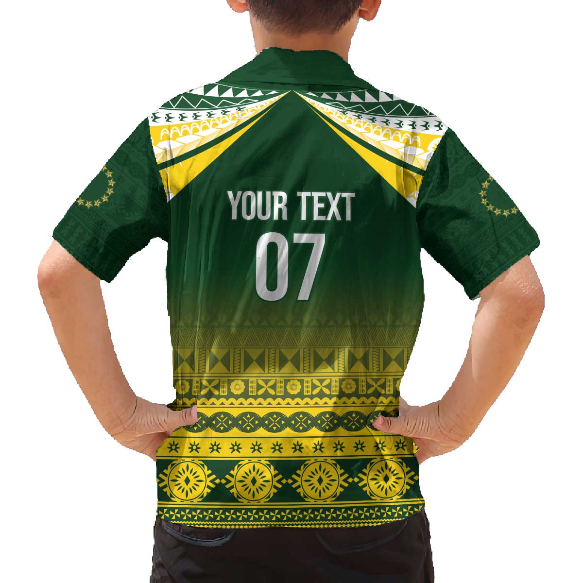 Cook Islands Rugby Custom Family Matching Off The Shoulder Long Sleeve Dress and Hawaiian Shirt Kuki Avaiki - Polynesian Pride